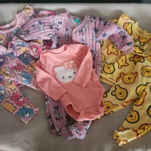 Pink Hello Kitty Baby Onesie